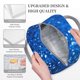 thumbnail image 3 of Fotbe A Blue Glitter Bolsa de Almuerzo con Estampado, Lonchera Aislada, Contenedor de Comida Reutilizable Tipo Cooler a Prueba de Fugas, 3 of 6