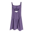 thumbnail image 5 of RUTAYY Women's Dress Solid Color Backless Casual with Built In Shorts Yoga Tennis Outdoor Sports Summer Wear Hawaiian Vacation Dresses, 5 of 5