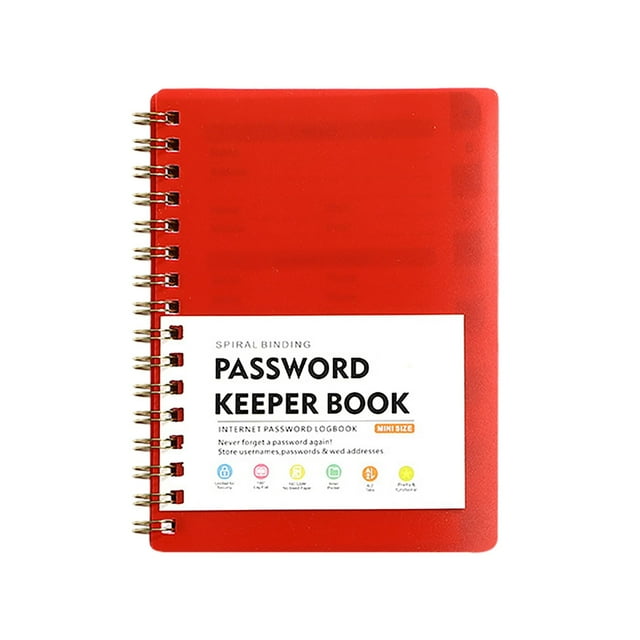 Home Decor A6 Coil Password Book Small Password Book Organizer & Notebook Spiral Password Book With Alphabetical Tabs Password Notebook Organizer For Website Password Logbook For,Décor pour la maison