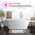 thumbnail image 4 of Vanity Art Solid Surface Resin Stone Freestanding Soaking Bathtub, 4 of 5