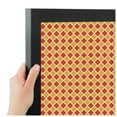 thumbnail image 4 of PinPix ArtToFrames 14x18 Custom Cork Bulletin Board Red - Orange Diamond   Poster Board Has a Fabric Style Canvas Finish, Framed in Satin Black (PinPix-331), 4 of 6
