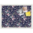 thumbnail image 2 of PinPix 23x17 Custom Cork Bulletin Board Vintage Japanese Floral Navy Poster Board Has a Fabric Style Canvas Finish, Framed in Vintage Japanese Floral Navy, by ArtToFrames (PinPix-1542), 2 of 5