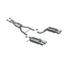 Magnaflow Performance Exhaust 16754 Touring Series Performance Cat-Back Exhaust System; 2.5 in.; Incl. X-Pipe w/Resonator/Dual 4x9x11 in.; Mufflers/Quad 4 in. Round Tips; Quad Split Rear Exit;