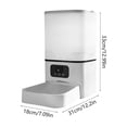 thumbnail image 3 of Lksixu Pet Supplies 6L Smart Pet Feeder For Dogs Cats Automatic Food Dispenser With Timer Part Control Remote Feeding Voice Interaction And Video Surveillance Capabilities for Small Dogs and Cats, 3 of 7