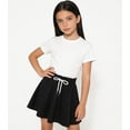 thumbnail image 4 of Fdqin Girls Skirts 4pcs Tennis Skirt with Short Elastic High Waisted Kids Athletic Running Flowy Skorts Khaki Grey White Black 5-6 Years, 4 of 11