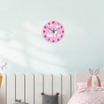 thumbnail image 6 of Unicorn Clock for Girls Bedroom - Pink Wall Clock Battery Operated 12 Inch - Glass Wall Clock Silent Non-Ticking, 6 of 7
