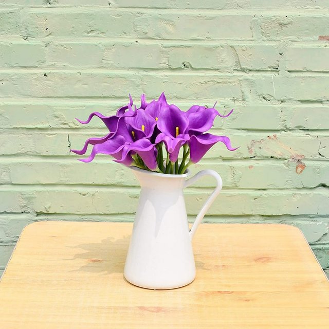 20pcs Artificial Silk Flowers 13.5in For Home Kitchen Wedding Table Decoration