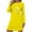 Yellow, variant on yillto Womens Heart Nightgowns Long Sleeve Loose Crewneck Sleepwear Nightshirts Soft Ladies Sleepshirts