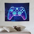 thumbnail image 4 of GOSMITH  game themed tapestry wall hanging, UV reaction game boy tapestry on game wall, game room bedroom party office tapestry, 4 of 7