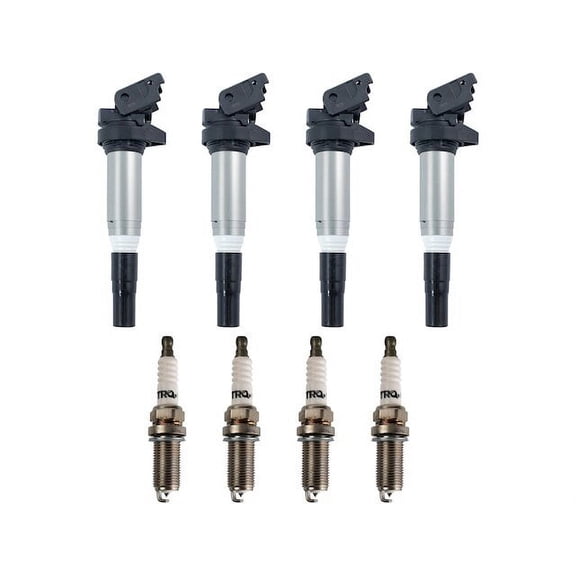 Ignition Coil and Spark Plug Kit 12 Piece - Compatible with 2010 - 2011 BMW 528i