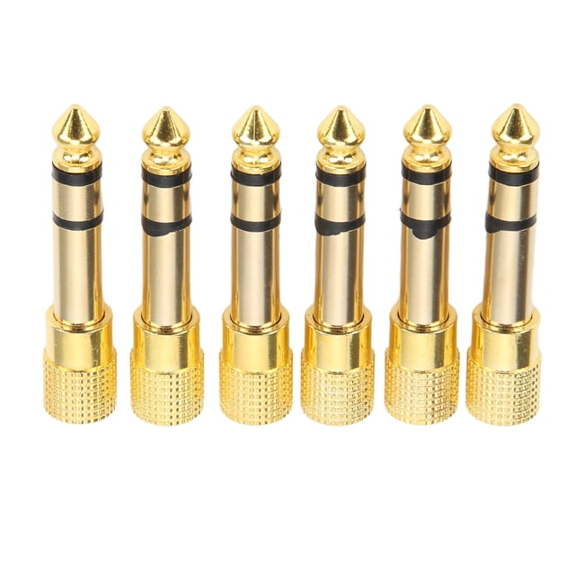 Adaptador para auriculares, adaptador para auriculares de 6 piezas, adaptador para micrófono, adaptador mezclador, ultra sensible Jadeshay A