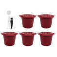 thumbnail image 1 of 5PCS Nespresso Refillable Coffee Capsule Cup Reusable Coffee Capsule Spoon Brush Coffee Filters Coffee Accessories, 1 of 4