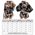thumbnail image 2 of Vestir Faldas de playa con estampado de hojas, ropa de playa corta, suave y transpirable (negro L) Cgtredaw para Mujer Negro T XL, 2 of 9