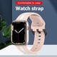 thumbnail image 5 of Correa de silicona para Apple Watch (42 mm/44 mm/45 mm/49 mm rosa blanco) Tmvgtek Para estrenar, 5 of 7