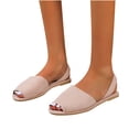 thumbnail image 4 of Zapatos de mujer Moda Color sólido Minimalista Temperamento Cómodo Boca de pescado Zapatillas Sandalias Wmkox8yii  shjk8078, 4 of 9