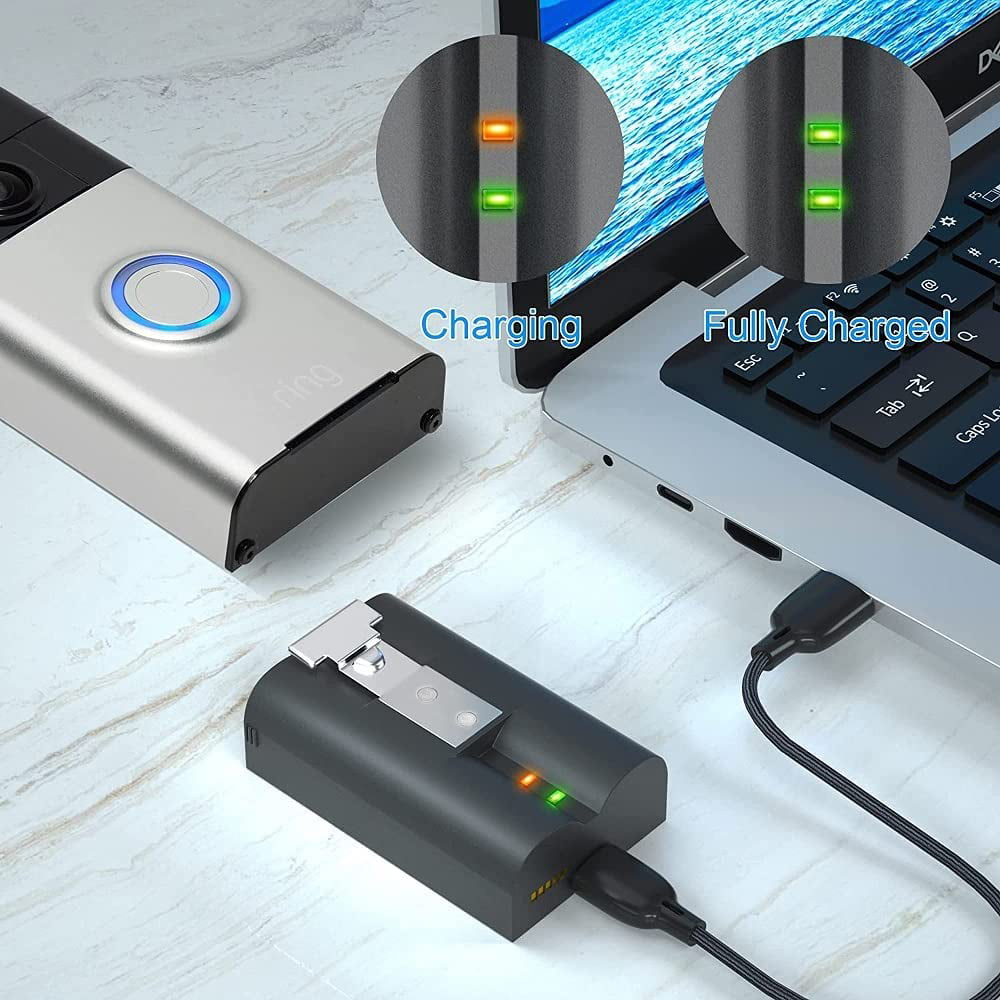 Ring Charging Station + 2 Quick Release Battery Pack Bundle | Ring