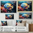 thumbnail image 4 of Designart "Turquoise Waters of the Caribbean II" Nautical & Beach Floater Framed Wall Art Living Room, 4 of 7