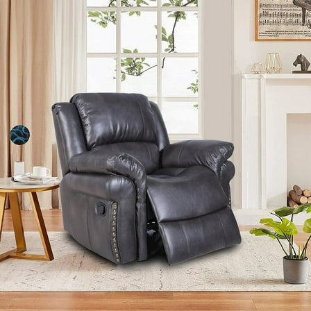Kingway Dontiavion Faux Leather Living Room Recliner