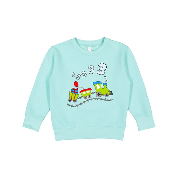 Inktastic Third Birthday Party Train Toddler Sweatshirt
