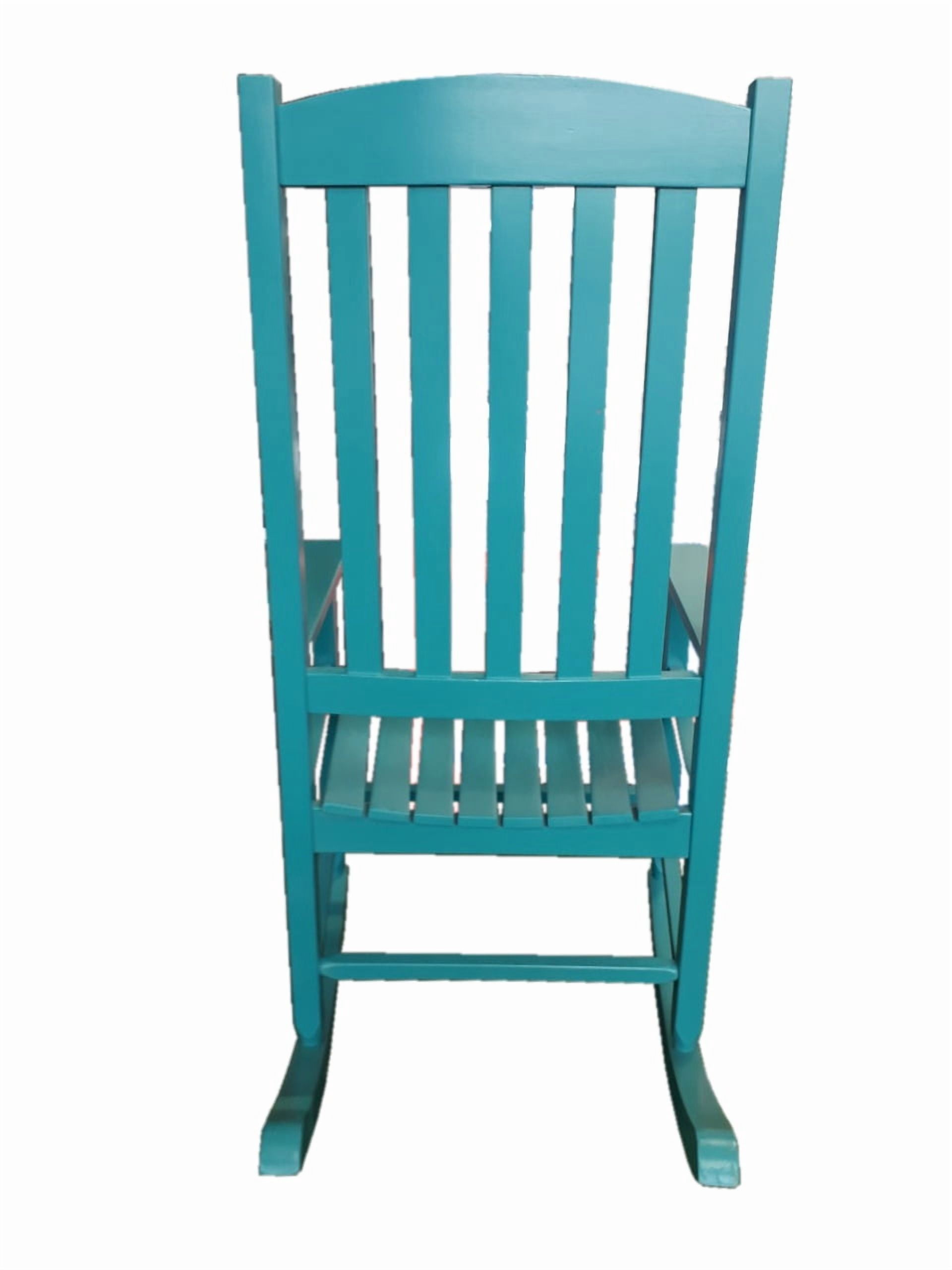 Mainstays Outdoor Wood Porch Rocking Chair, Turquoise
