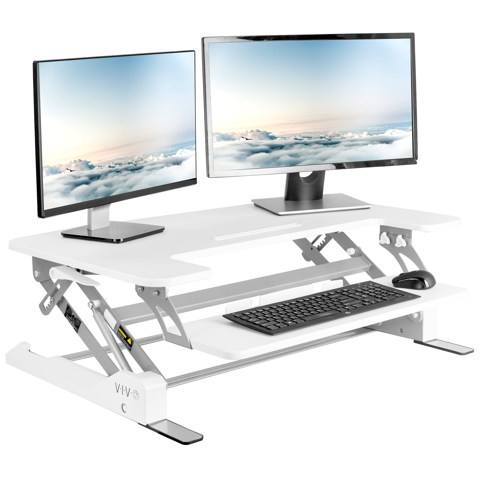 Vivo Black Height Adjustable Stand-up Desk Converter 36