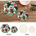thumbnail image 3 of SKYSONIC Santa Hat Cat Pot Holders Trivets, 2 Pcs Heat Resistant Trivets,Christmas Balls Tree Branch Cotton Thread Weave Mats for Hot Pads Pans Pot Bowl Teapot for Kitchen Decor, 3 of 7