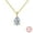 14K Gold, variant on S925 Sterling Silver Drop-shaped Zircon Necklace