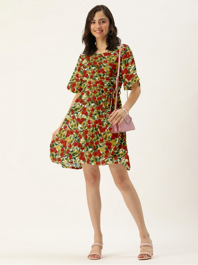 knee-length chiffon cocktail dress Ever-Pretty Inclusive Plus Size Chiffon Empire Waist Mother of the Bride Dress