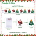 thumbnail image 5 of YAHHU Christmas Decoration Lights Indoor, 13ft Christmas Tree/Santa Shaped String Lights, Battery Operated Christmas Lights for Indoor, Bedroom, Outdoor, Patio, Garden, Christmas Tree Decorations, 5 of 7