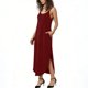 thumbnail image 4 of Vestido Corto para Mujeres Verano Color Sólido Cuello en V con Bolsillo, Manga Corta Vestido de Primavera Casual para Uso Diario, 4 of 7