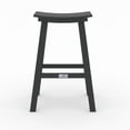 thumbnail image 3 of Bailey Gray HDPE Farmhouse Bar Stool-Set of 2, 3 of 9