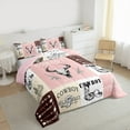 thumbnail image 3 of Manfei Western Cowboy Cowgirl Queen Comforter Set, Tribal Sheep Skeleton Bedding Sets, Rustic Patchwork Reversible Bedding Comforter Set, Lightweight Room Decor, 3-Piece, 3 of 8