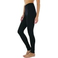 thumbnail image 6 of ToBeInStyle Women's Medium Weight Classic Breathable Cotton Legging - Black - 3X-Large, 6 of 7