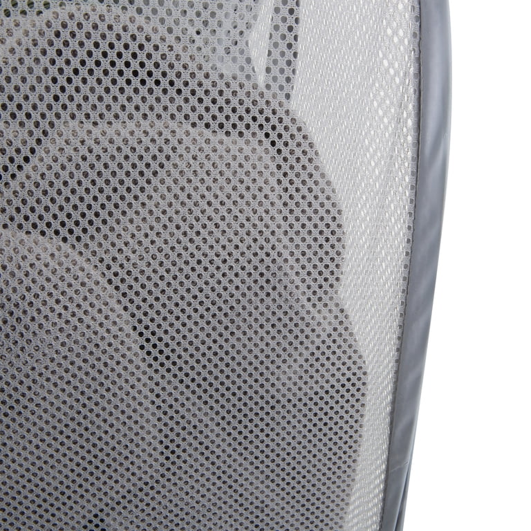 Mainstays Dual Pop-Up Mesh Laundry Hamper, Gray photo 5