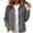 AFG32-Gray, variant on Womens Corduroy Jacket Button Down Collared Shirt Cropped Cardigan Shacket Lightweight Long Sleeve Warm Comfy Soft Business Casual Office Wear White S