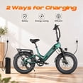 thumbnail image 6 of SAMEBIKE Electric Bike for Adults, 750W Peak Motor, 28 MPH, 48V 20Ah Removable Battery, 20"x4.0" Fat Tire E-Bike, Hydraulic Disc Brakes, 90-Mile PAS Range for Snow, Beach and Commuting, 6 of 9