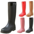 thumbnail image 4 of Women Stylish Rain Boots Waterproof Rubber Boots Durable Slip Resistant Muck Boots Tall Water Fishing Shoes Comfort Knee High Work Outdoor Gardening Farming, 4 of 4