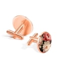 thumbnail image 3 of Peony Dapper Silver Stainless Steel Cufflinks | Shirt Cufflinks Suitable for Formal Attire | Made of Premium Stainless Steel, 3 of 6