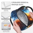 thumbnail image 3 of Fotbe Red And Blue Flame Waves Pattern Lunch Bag, Insulated Lunch Box, Small Leakproof Cooler Food Lunch Containers Reusable High Capacity Lunch Tote Bags for Work, Travel, Outdoor, 3 of 6