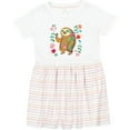 thumbnail image 3 of Inktastic Sloth Cute for Girls Girls Toddler Dress, 3 of 5