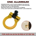 thumbnail image 5 of Xotic Tech 1 Set Track Racing Anodized Alloy Tow Hook Compatible with Audi A4 A5 S4 S5 RS5 A7 S7 RS7 B8 (Gold), 5 of 8