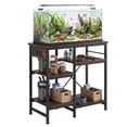 thumbnail image 7 of Fish Tank Stand with Power Outlet, 20-37 Gallon Aquarium Stand with 2-Tier Storage Shelves, Heavy Duty Breeder Turtle Terrarium Stand Rack for Home Office, 30" L x 13.4" W x 29" H, 7 of 7