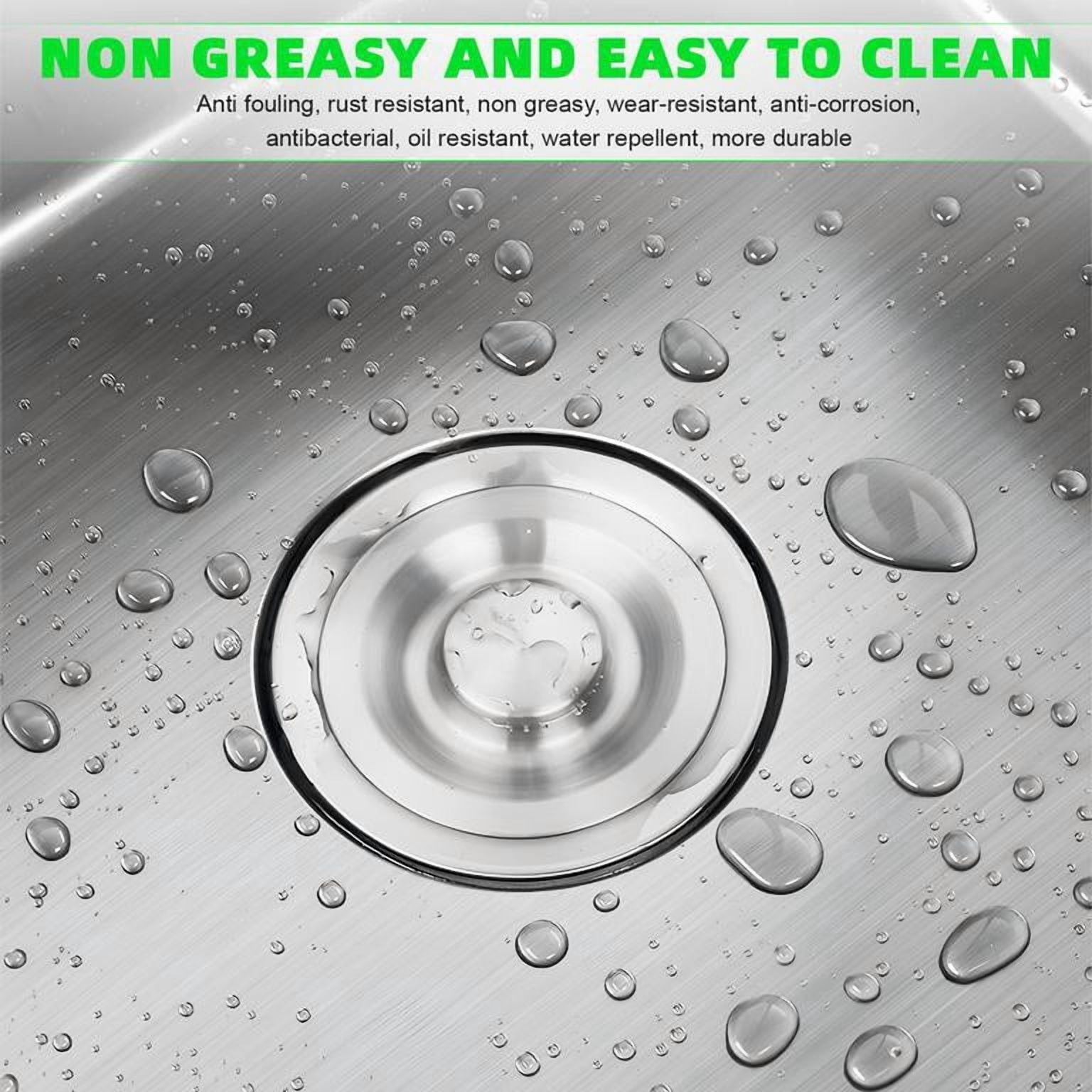 Dapmiu 23.62" Freestanding Laundry Sink, Stainless Steel Heavy Duty Utility Sink with High Splash Baffle