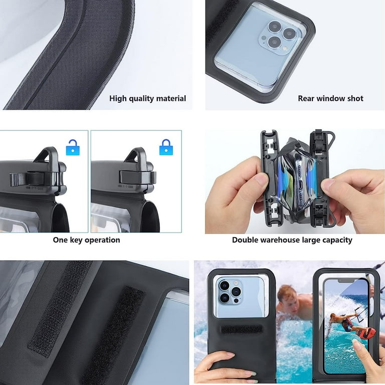 Waterproof Phone Pouch Double Space, Waterproof Phone Lanyard Case