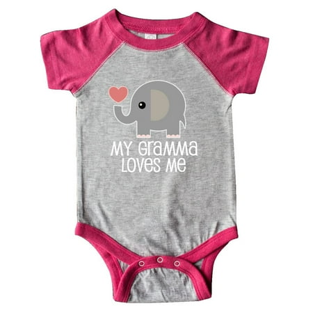 

Inktastic My Gramma Loves Me Gift For Grandchild Gift Baby Boy or Baby Girl Bodysuit