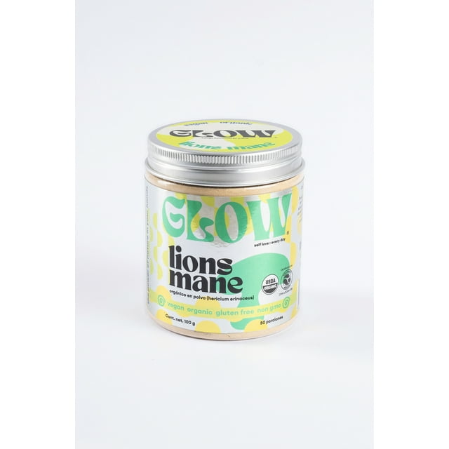 Lions Mane Orgánico 100 g en Polvo GLOW Superfoods