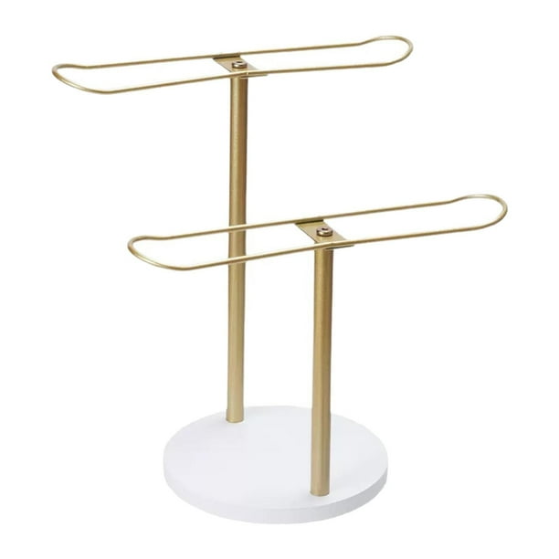 Organizador de diademas Organizador de bandas para el cabello Almacenamiento de accesorios Soporte de joyería Diadema 2 capas