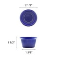 thumbnail image 2 of Excellante Fluted Melamine Ramekin Collection 1-1/2 oz., 2-1/2" Fluted Ramekin, Cobalt Blue, Comes in Dozen, 2 of 2