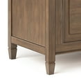 thumbnail image 6 of Connaught 51 inch Wide Solid Wood Traditional Storage Bench Trunk in Natural Aged Brown, 6 of 9