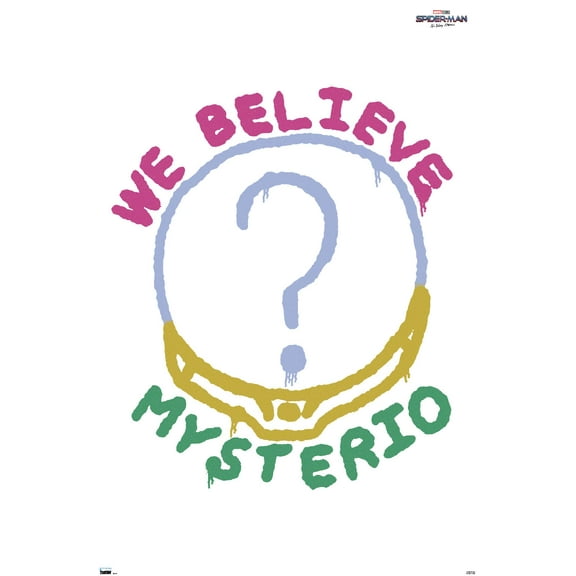 Marvel Spider-Man: No Way Home - We Believe Mysterio 22.37" x 34" Poster, by Trends International